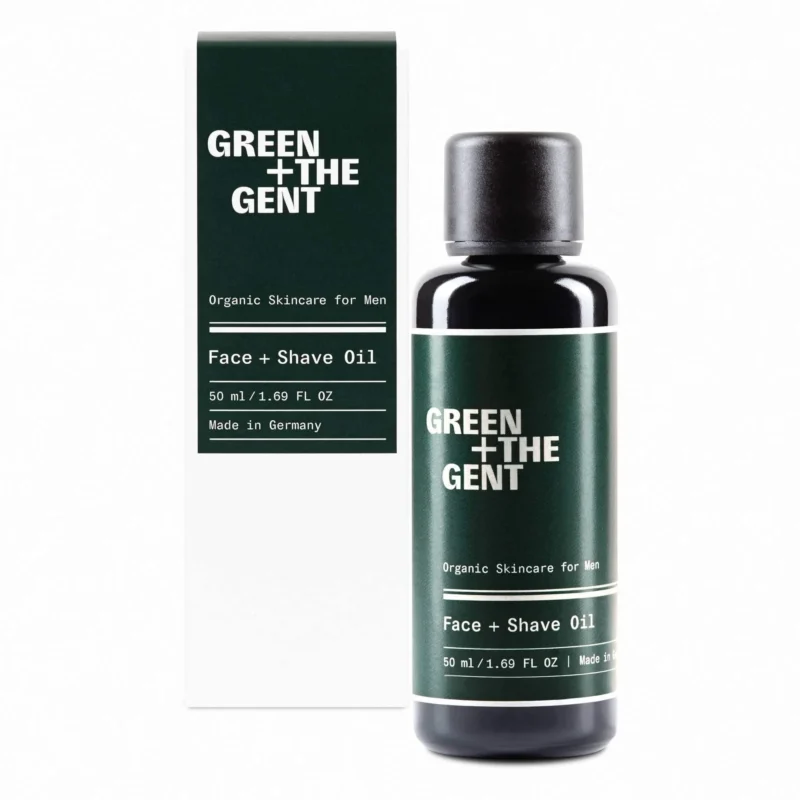 green+the gent face-&-shave-oil verpackung