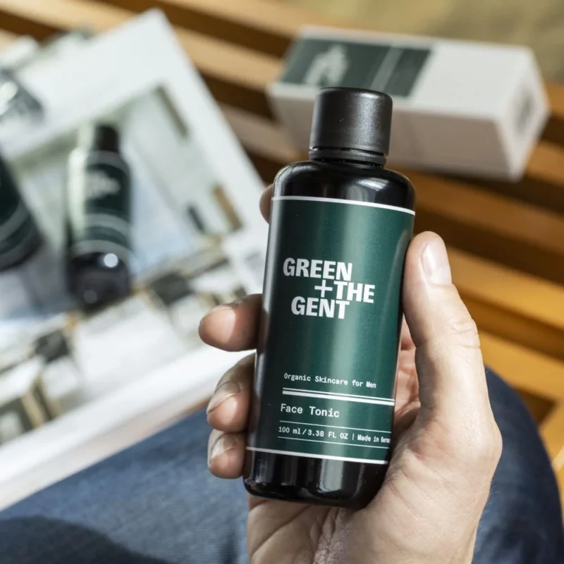 Green + The Gent Face Tonic hochwertige Herrenpflege mit Aloe Vera
