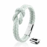 Lederarmband "Knot" - Blau Damenlederarmband