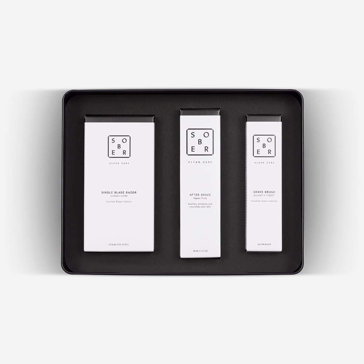 Shave Wet Grooming Kit von Sober Alles für die perfekte RASUR im Geschenkset