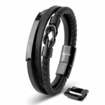 Lederarmband "Proud" - Schwarz