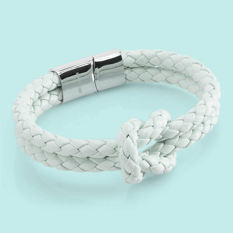 Lederarmband "Knot" - Blau Damenlederarmband