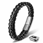 Lederarmband "Joy" - Silber