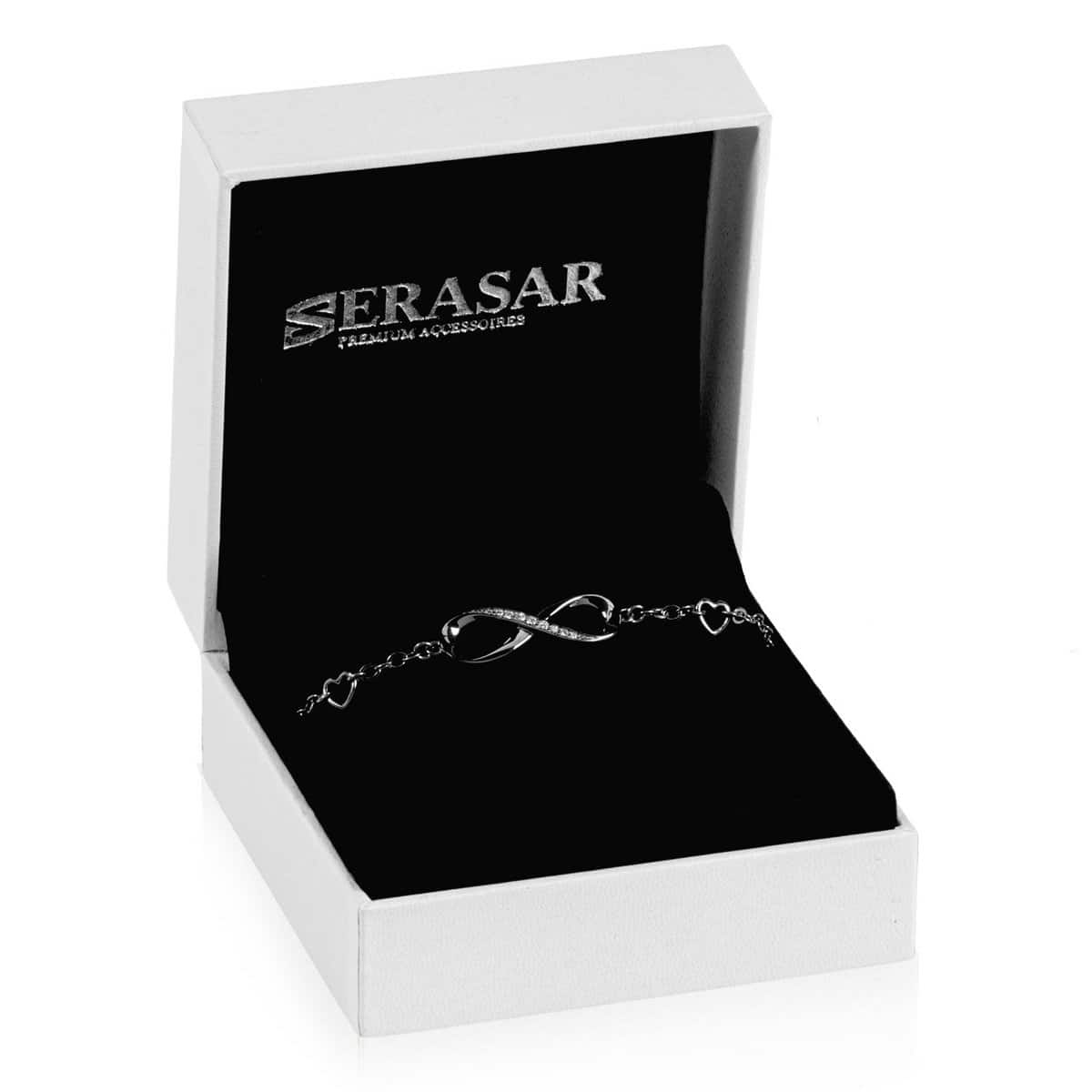Armband "Infinity" 925er Sterlingsilber - Schwarz