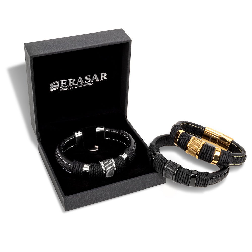 Lederarmband "Ring" - Silber von Serasar